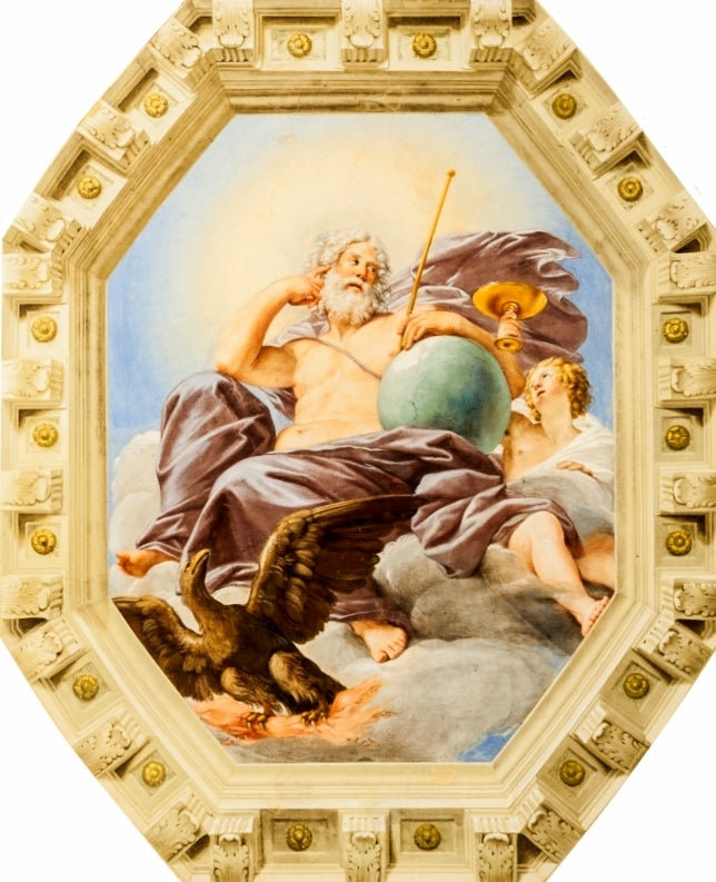 Jupiter and Ganymede, vintage artwork by Francesco Albani, 12x8