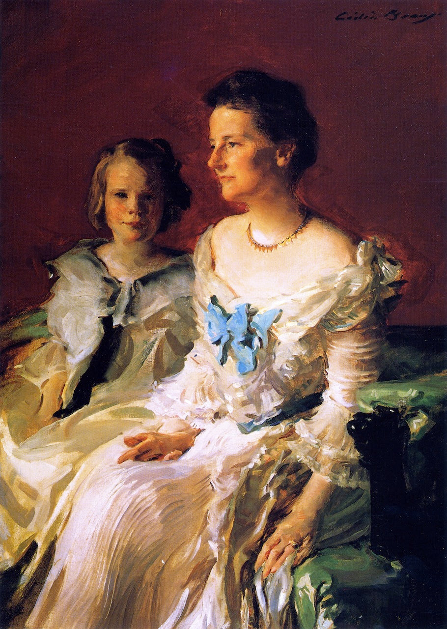 Mrs. Theodore Roosevelt and Daughter Ethel by Cecilia Beaux,A3(16x12")Poster