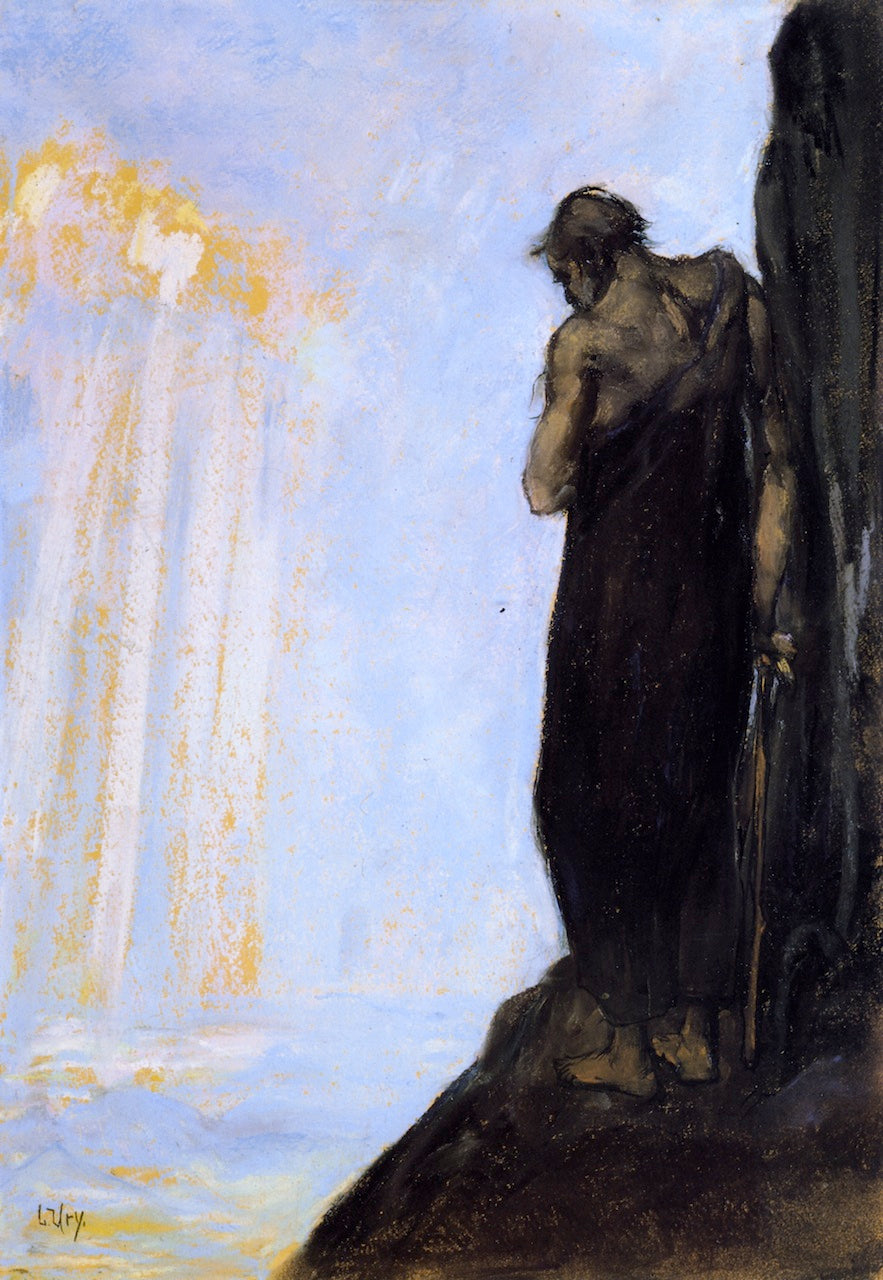 ses on Mount Nebo Looking at the Promised Land by Lesser Ury,A3(16x12")Poster
