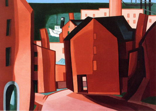 Brick Reds by Oscar Bluemner,A3(16x12")Poster
