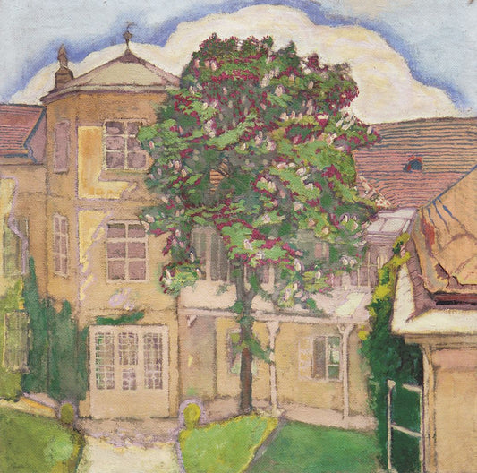 Blooming Chestnut Tree in Garden by Koloman Moser,A3(16x12")Poster