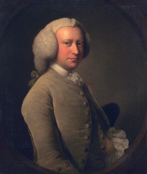 Dr Isaac Schomberg, vintage artwork by Thomas Hudson, 12x8" (A4) Poster