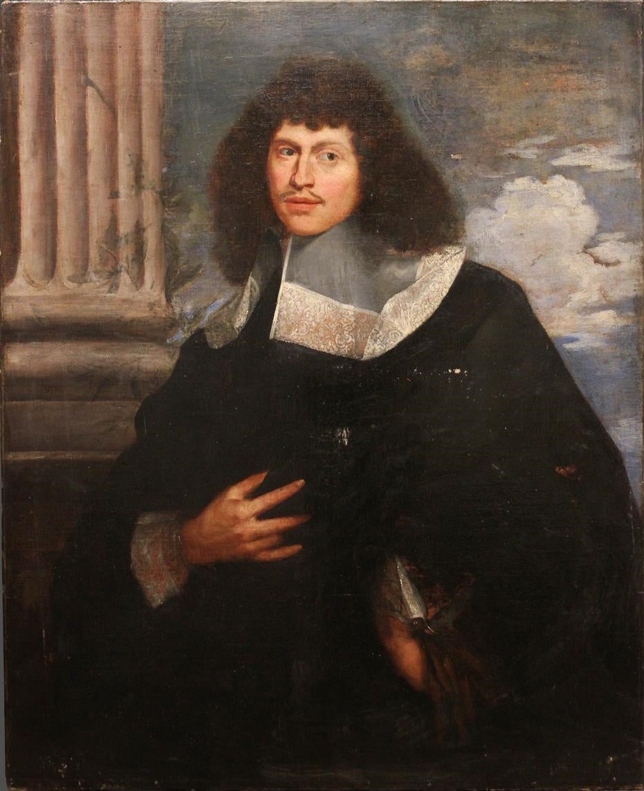 Portrait of Jules Ravalier, vintage artwork by Bartholomeus van der Helst, 12x8" (A4) Poster