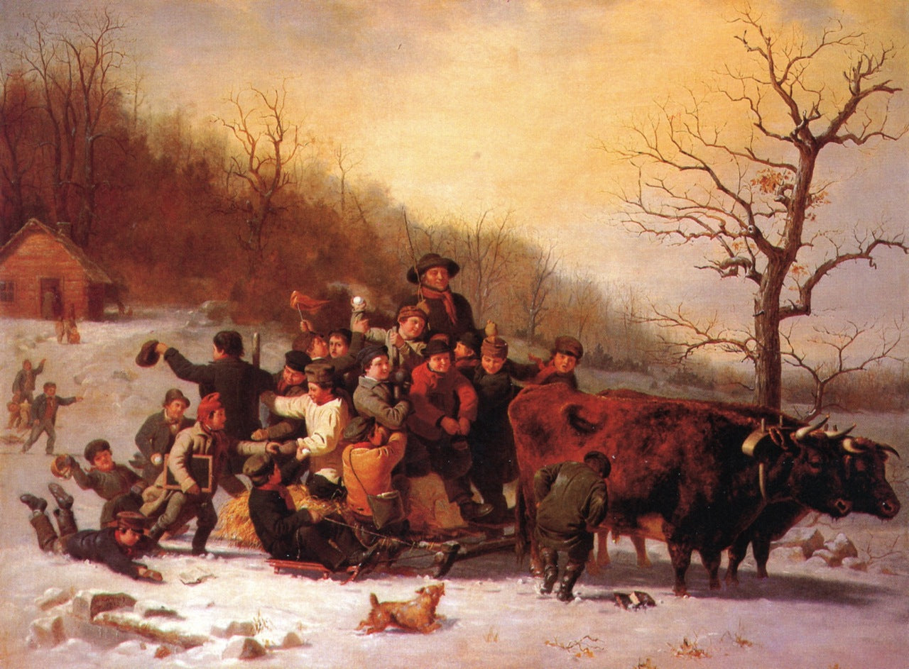 The Sleigh Ride, vintage artwork by William Tylee Ranney, A3 (16x12") Poster Print