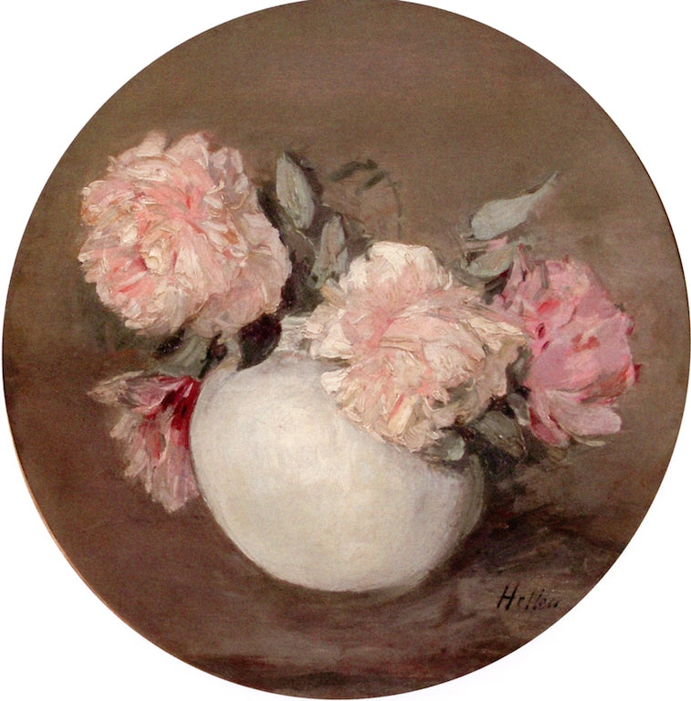 Bouquet of Dried Peonies, vintage artwork by Paul Cesar Helleu, 12x8" (A4) Poster
