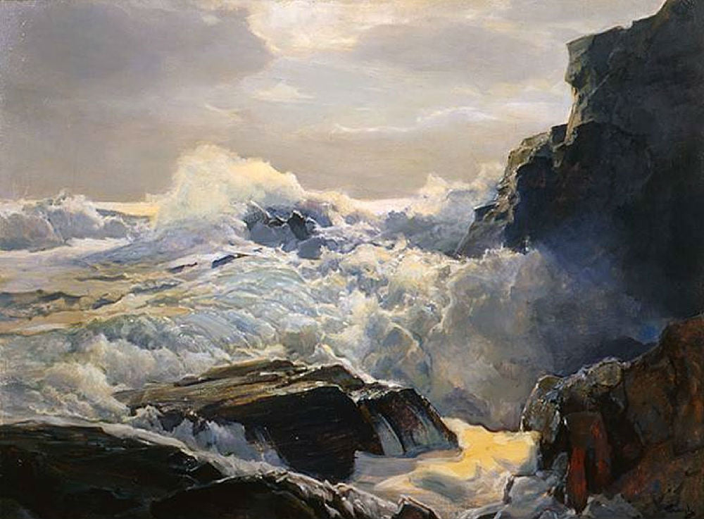 Crashing Waves by Frederick Judd Waugh,A3(16x12")Poster