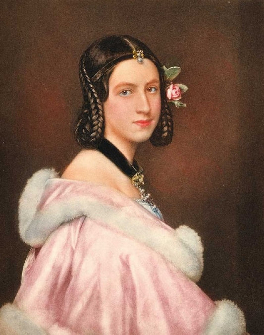 Portrait of Lady Jane Eskine, vintage artwork by Joseph Karl Stieler, 12x8" (A4) Poster