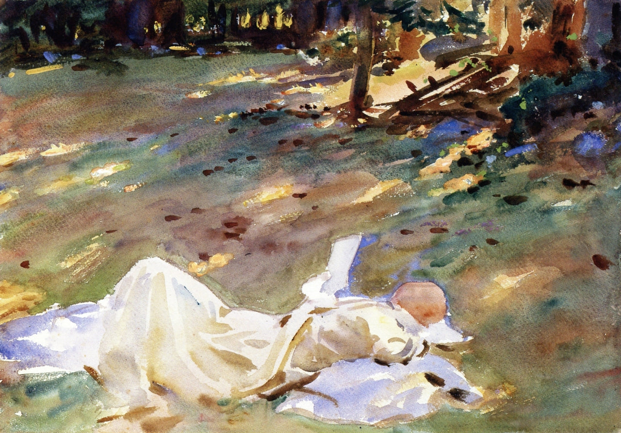 Abriès, Dauphine, vintage artwork by John Singer Sargent, 12x8" (A4) Poster