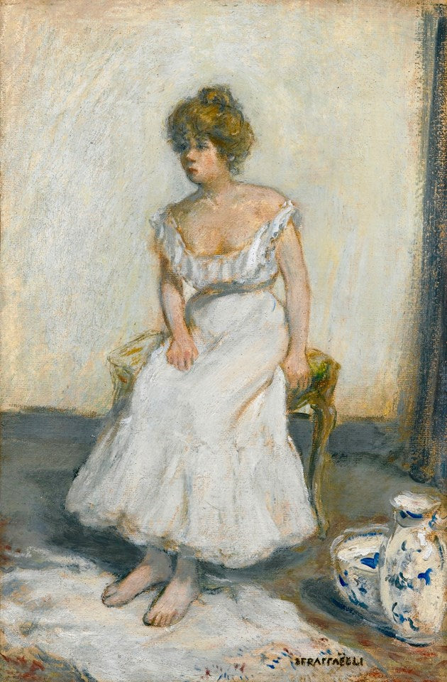 Femme à sa toilette by Jean-Franaois Raffaëlli,A3(16x12")Poster