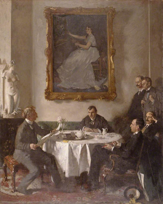 Hommage to Manet, vintage artwork by Sir William Orpen, R.A., R.H.A., 12x8" (A4) Poster