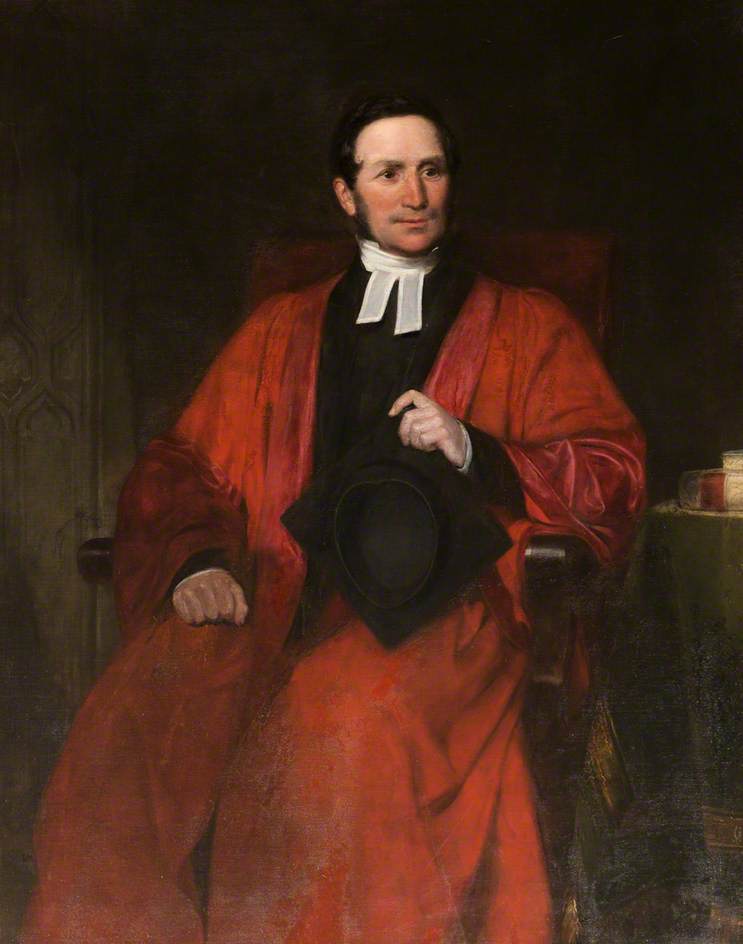 Llewelyn Llewellin, First Principal of St David's College, vintage artwork by Henry William Pickersgill, 12x8" (A4) Poster