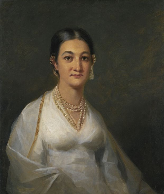 Portrait of a Young Indian Woman, vintage artwork by Sir Henry Raeburn, R.A., P.R.S.A., 12x8" (A4) Poster