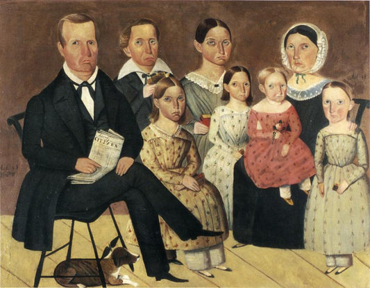 The John G. Wagner Family, vintage artwork by Sheldon Peck, A3 (16x12") Poster Print