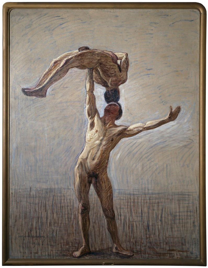 Athletes, vintage artwork by Eugene Jansson, 12x8" (A4) Poster
