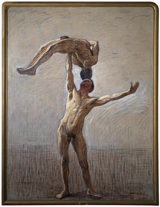 Athletes, vintage artwork by Eugene Jansson, 12x8" (A4) Poster
