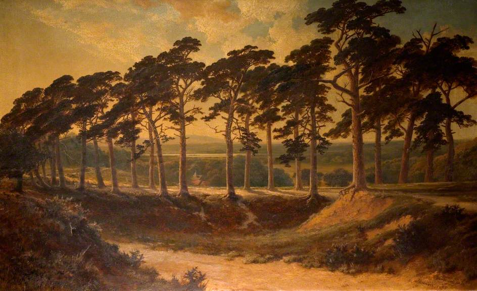 Harrow from the Firs, Hampstead Heath, vintage artwork by Edmund John Niemann, A3 (16x12") Poster Print