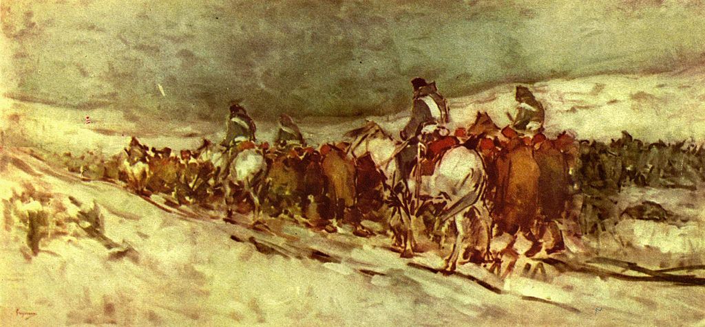 Prisoners, vintage artwork by Nicolae Grigorescu, 12x8" (A4) Poster