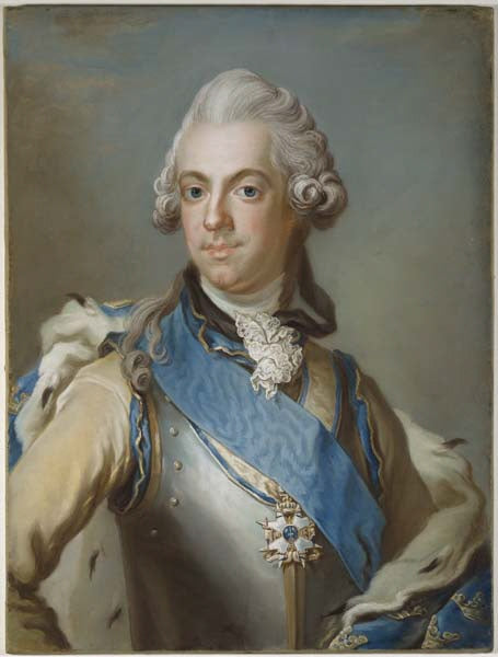 Prince Fredrik Adolf, vintage artwork by Gustaf Lundberg, 12x8" (A4) Poster