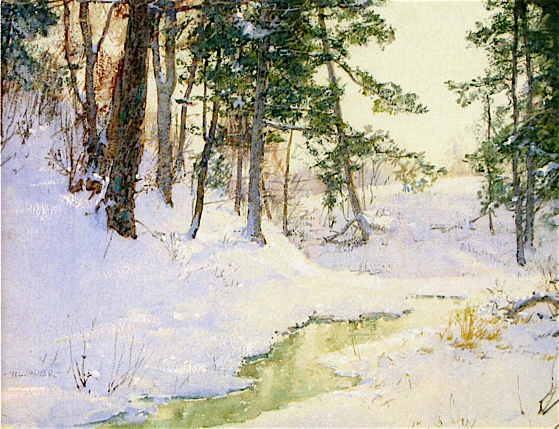 In the Ravine by Walter Launt Palmer,A3(16x12")Poster