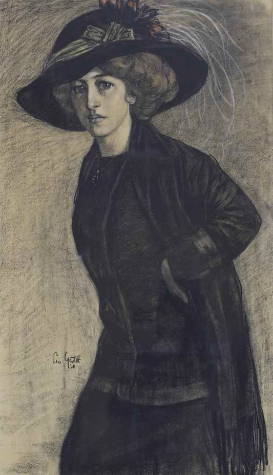 Elegant lady by Leo Gestel,16x12(A3) Poster