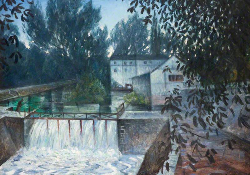 The Weir, Charenton by Christopher Nevinson,16x12(A3) Poster