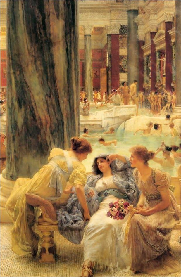 The Baths of Caracalla, vintage artwork by Sir Lawrence Alma-Tadema, 12x8" (A4) Poster