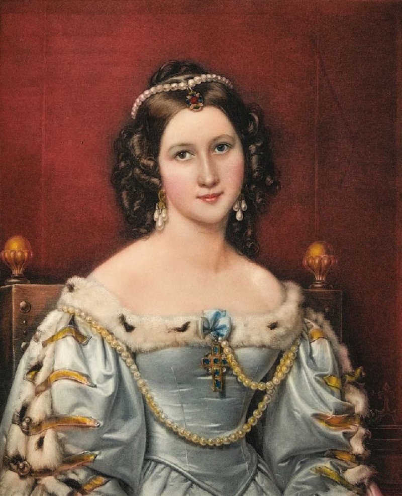 Charlotte von Hagn, vintage artwork by Joseph Karl Stieler, 12x8" (A4) Poster