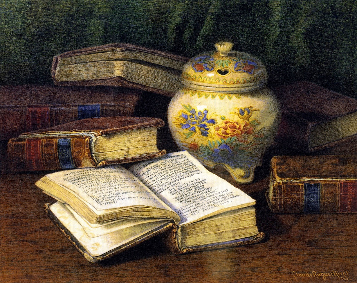 My Favorite Satsuma, vintage artwork by Claude Raguet Hirst, 12x8" (A4) Poster