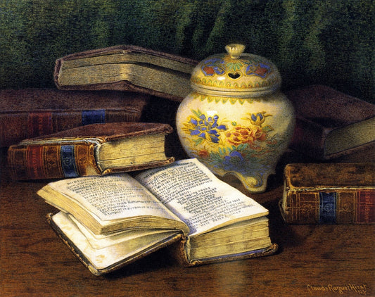 My Favorite Satsuma, vintage artwork by Claude Raguet Hirst, 12x8" (A4) Poster