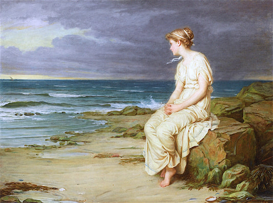 Miranda, vintage artwork by John William Waterhouse, 12x8" (A4) Poster