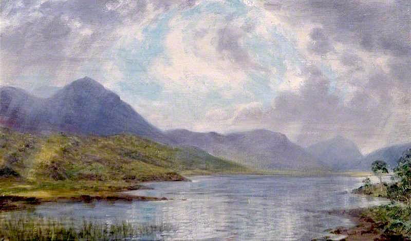 Loch Achnasheen by Sigismund Christian Hubert Goetze,A3(16x12")Poster