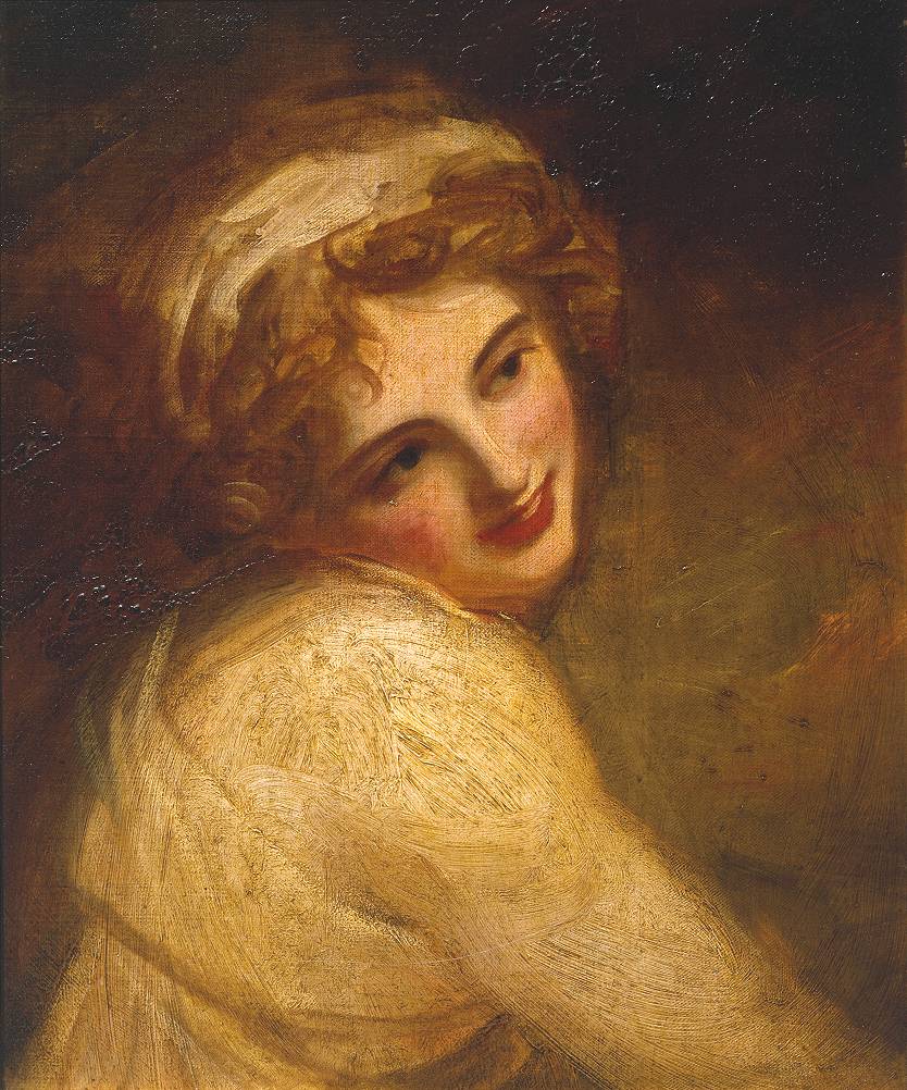 Lady Hamilton, vintage artwork by George Romney, 12x8" (A4) Poster