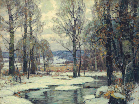Frost-Bound, vintage artwork by John F. Carlson, 12x8" (A4) Poster
