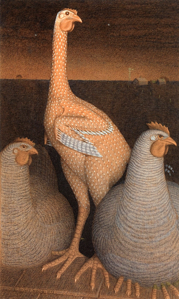 Study for  by Grant Wood,16x12(A3) Poster