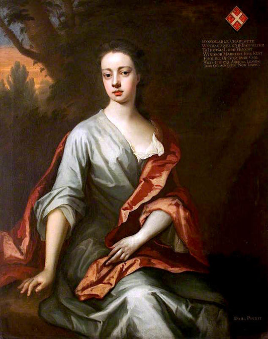 The Honourable Charlotte Windsor, vintage artwork by Michael Dahl, 12x8" (A4) Poster