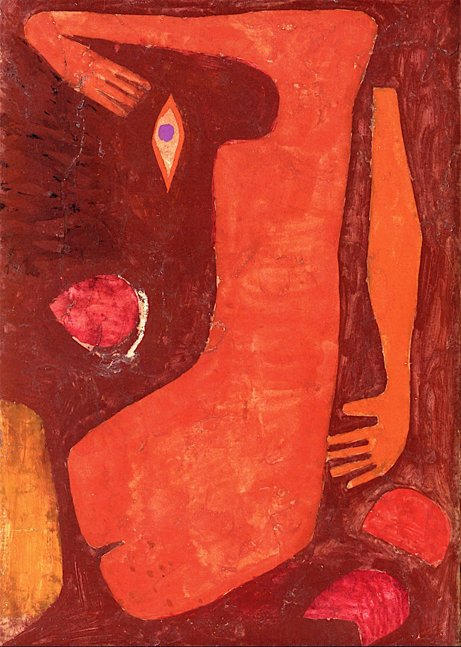 Fragmenta Veneris, vintage artwork by Paul Klee, 12x8" (A4) Poster