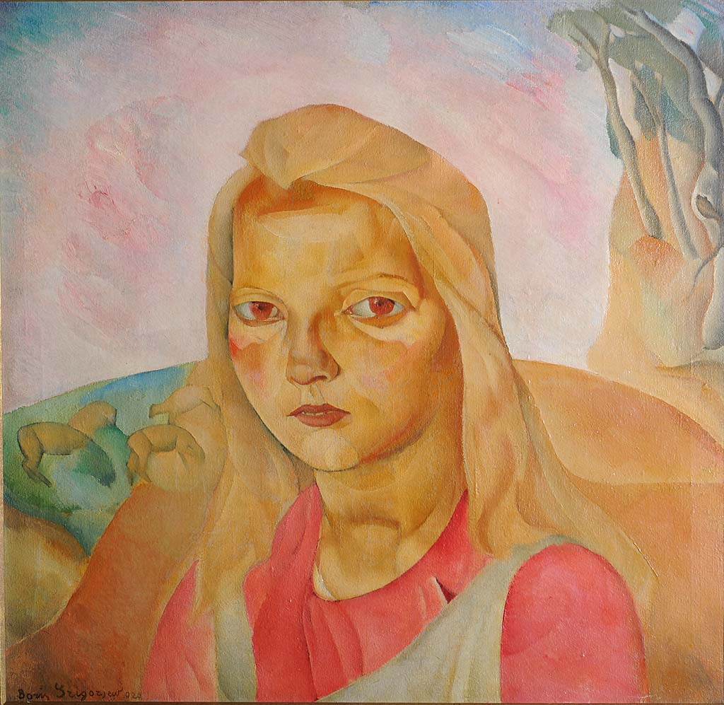 Madonna of the Steppe by Boris Grigoriev,16x12(A3) Poster