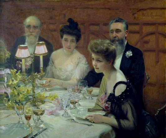 The Corner of the Table by Paul emile Chabas,A3(16x12")Poster