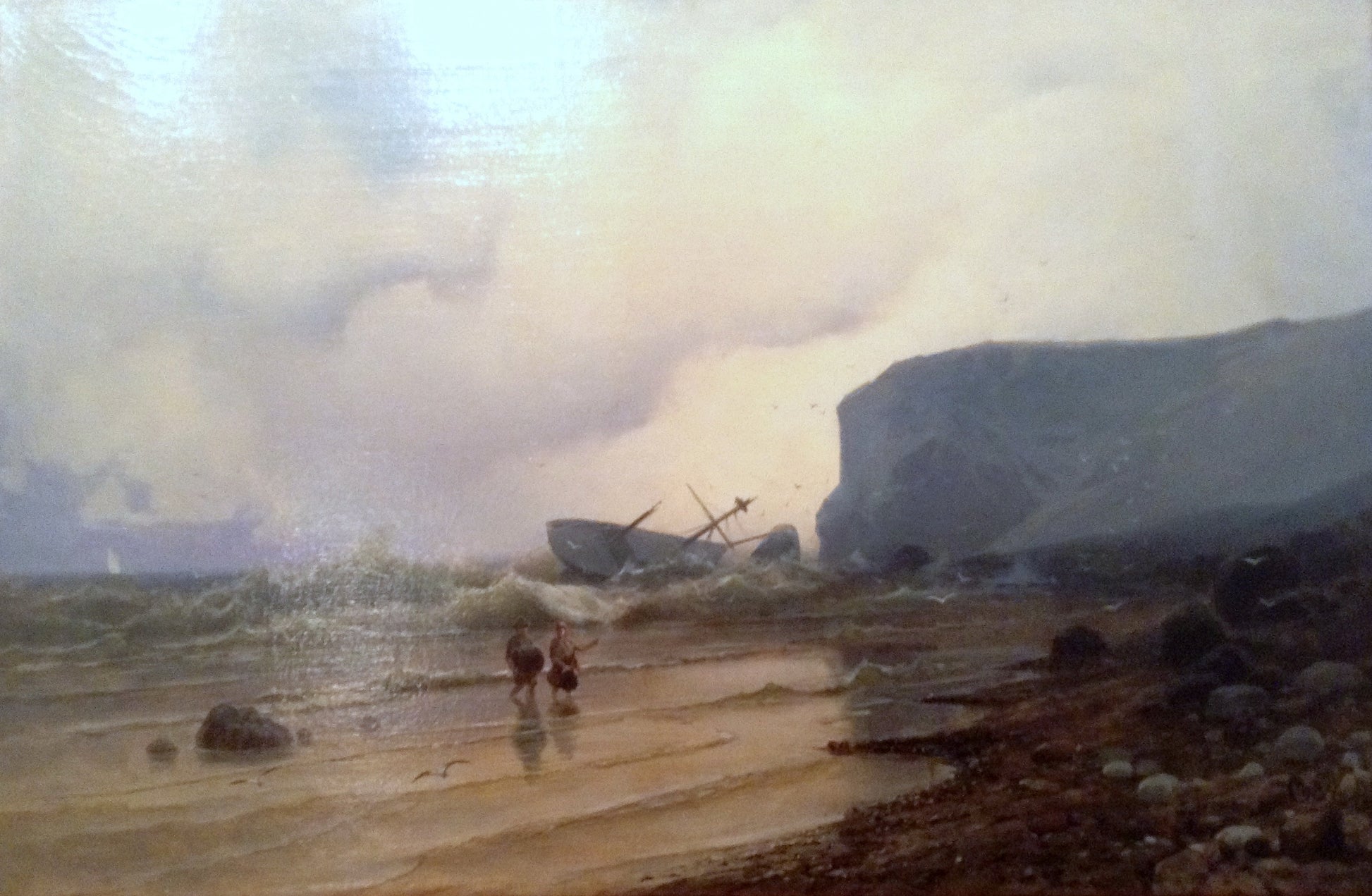 After the storm, vintage artwork by Petr Sukhodolsky, 12x8" (A4) Poster