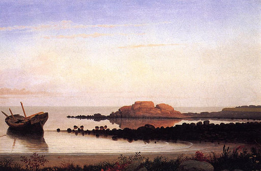 Brace's Rock, vintage artwork by Fitz Henry Lane, A3 (16x12") Poster Print