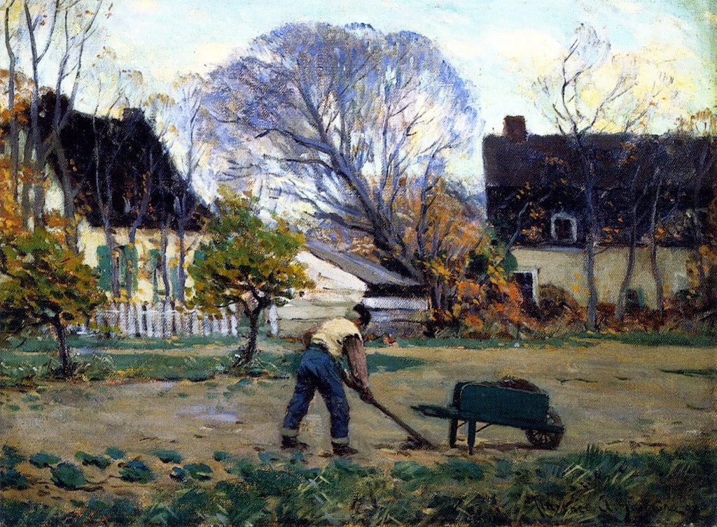 Fall Scene, Baie-Saint-Paul by Clarence Gagnon,16x12(A3) Poster