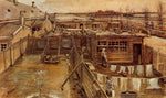 Carpenter's Workshop, Seen from the Artist's Studio, vintage artwork by Vincent van Gogh, 12x8" (A4) Poster