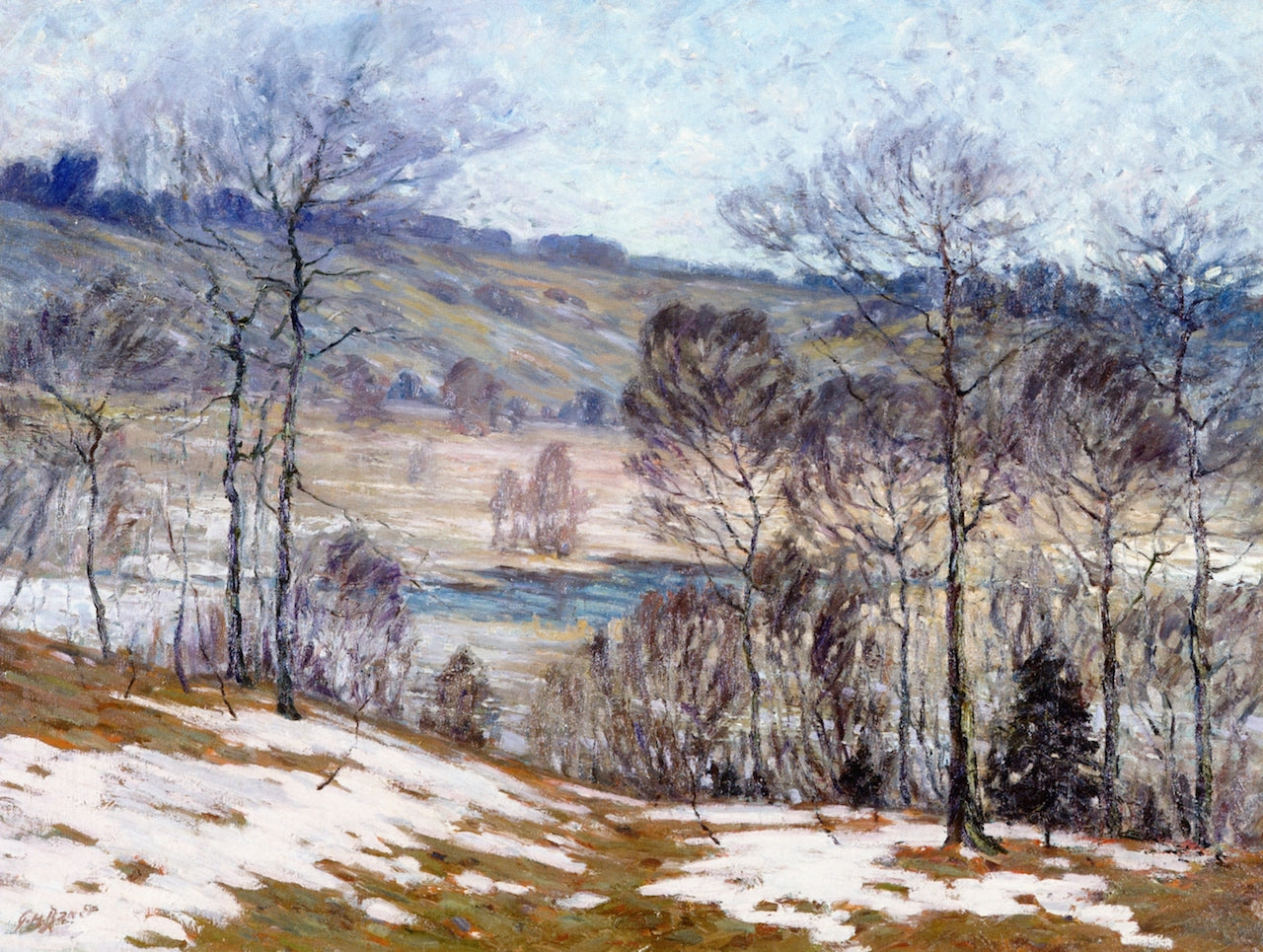 Spring Melt by George Herbert Baker,16x12(A3) Poster