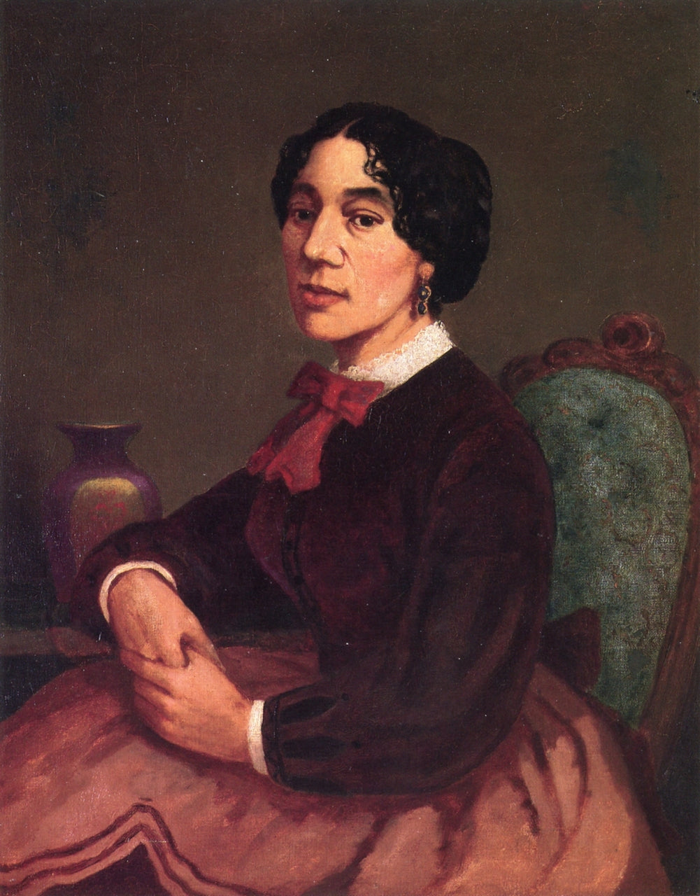 Christiana Carteaux Bannister, vintage artwork by Edward Mitchell Bannister, 12x8" (A4) Poster