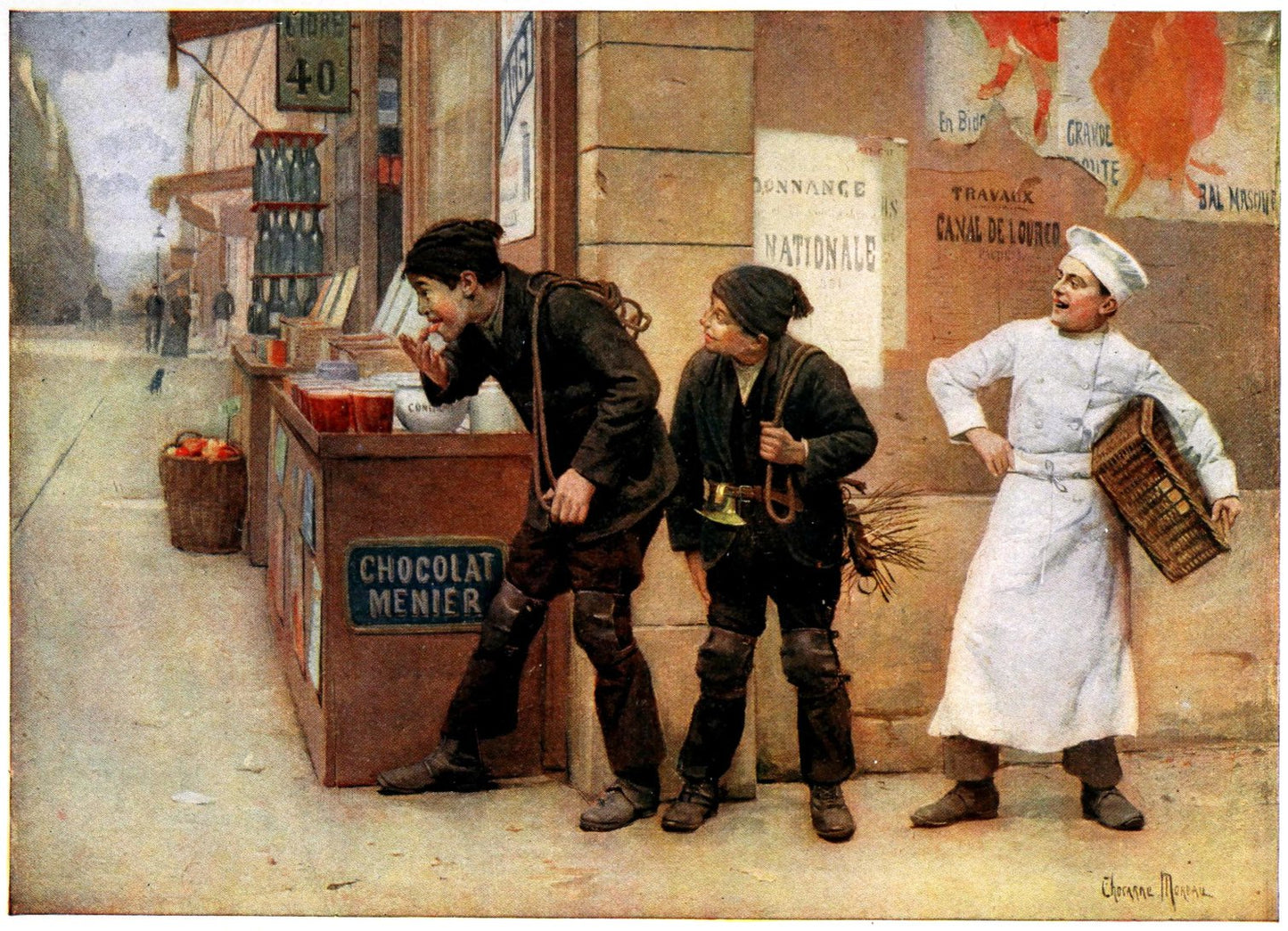 The Gourmet by Paul-Charles Chocarne-Moreau,A3(16x12")Poster
