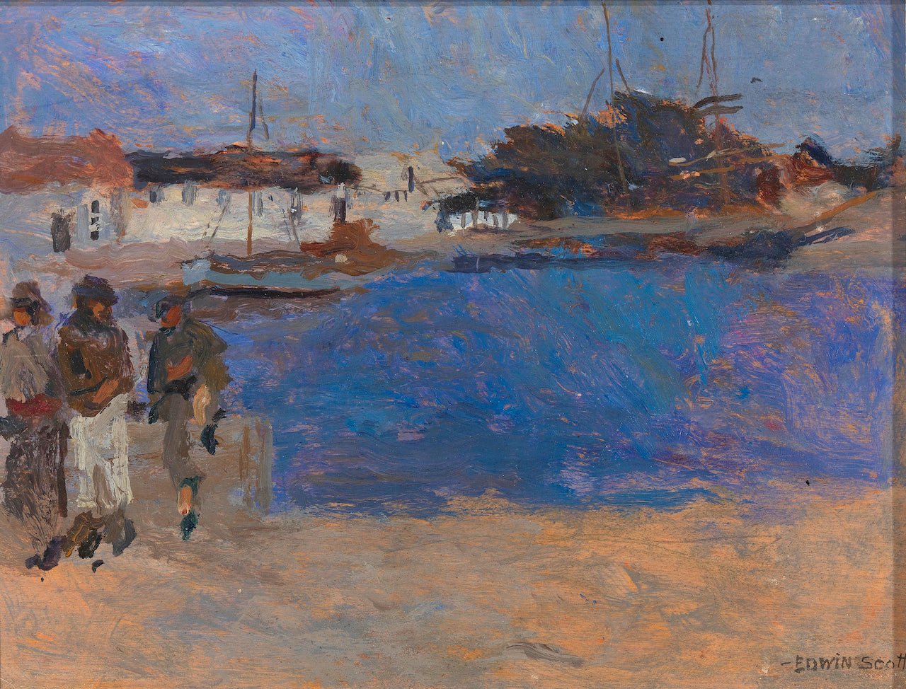 Cote aux Environs de Cherbourg, vintage artwork by Frank Edwin Scott, 12x8" (A4) Poster