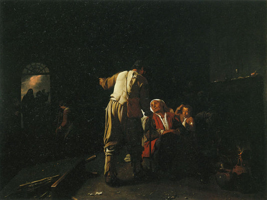 The Seven Acts of Mercy: Visiting the Sick, vintage artwork by Michiel Sweerts, 12x8" (A4) Poster