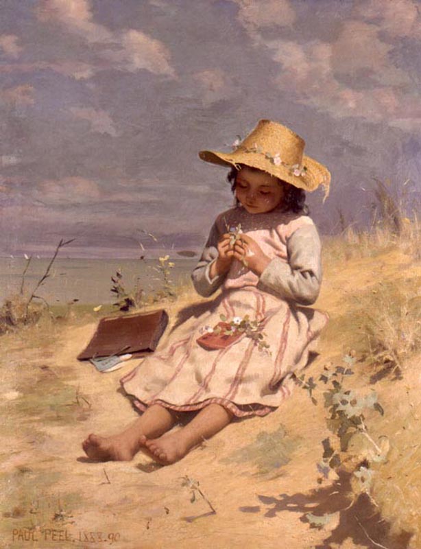 The Young Botanist by Paul Peel,A3(16x12")Poster