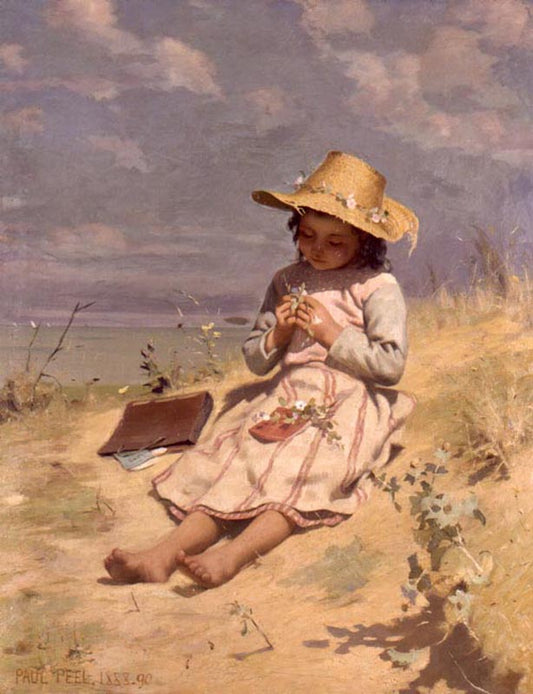 The Young Botanist by Paul Peel,A3(16x12")Poster