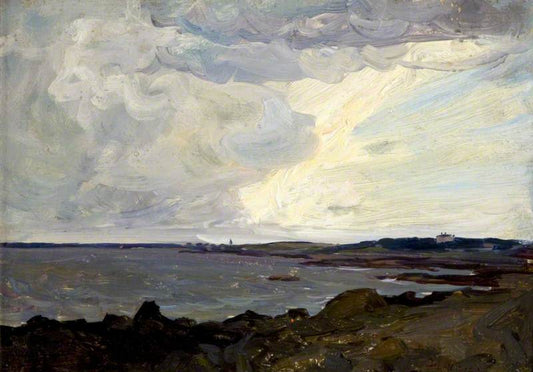 St John's Point, Killough, vintage artwork by Hans Iten, 12x8" (A4) Poster